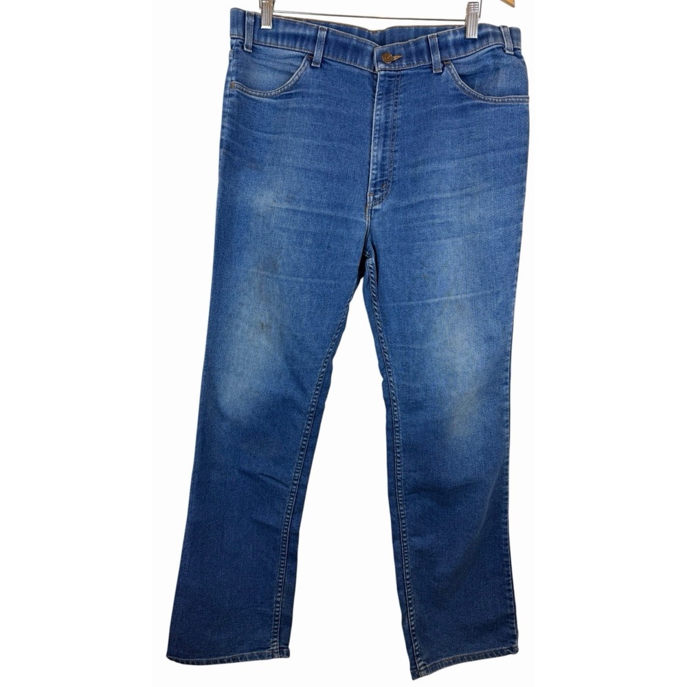 Vintage Levi's 541 Jeans Mens 36X32 Skosh More Room USA Made 1988 Blue Tab